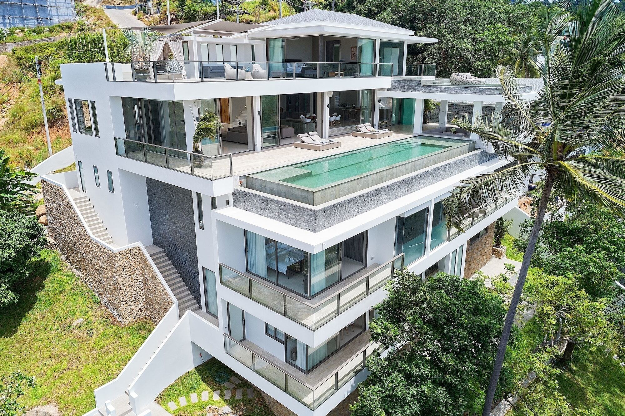 Villa One - New Luxury Sea View Villa Chaweng  Exterior foto